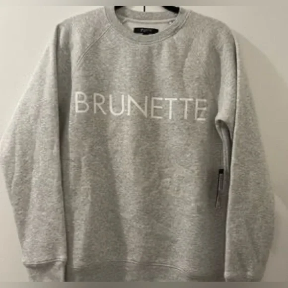NWT Brunette The Label BRUNETTE Crew - Picture 1 of 1